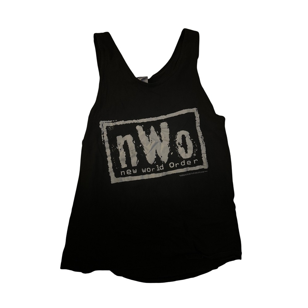 Vintage 1998 nWo New World Order‎ Tank Top WCW Wrestling Hanes Mens XL Black